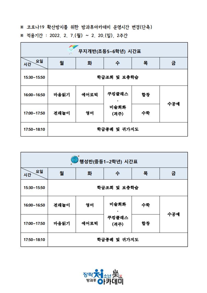 청소년방과후아카데미 게시판 게시판(상세보기)