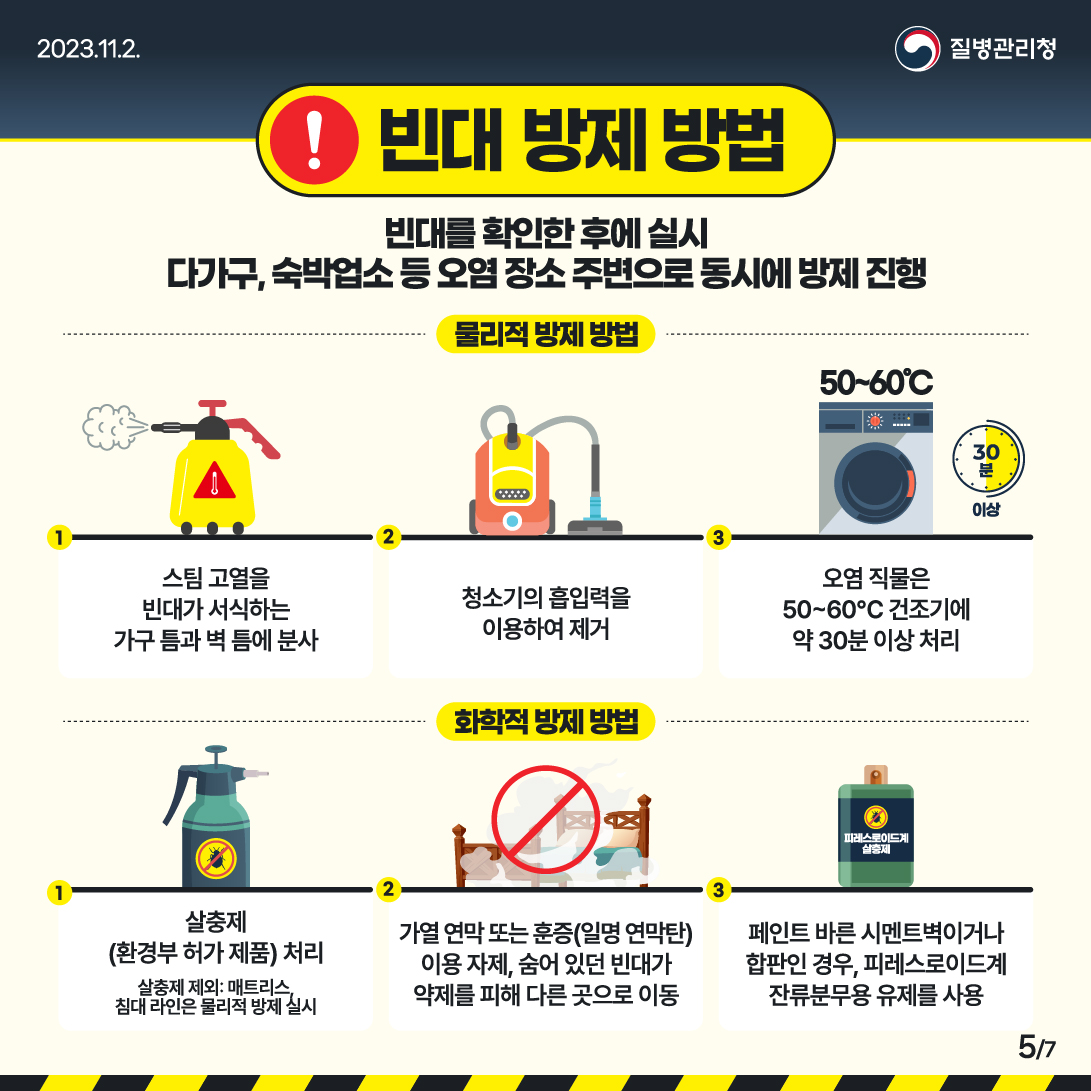 빈대예방수칙 안내 이미지 4