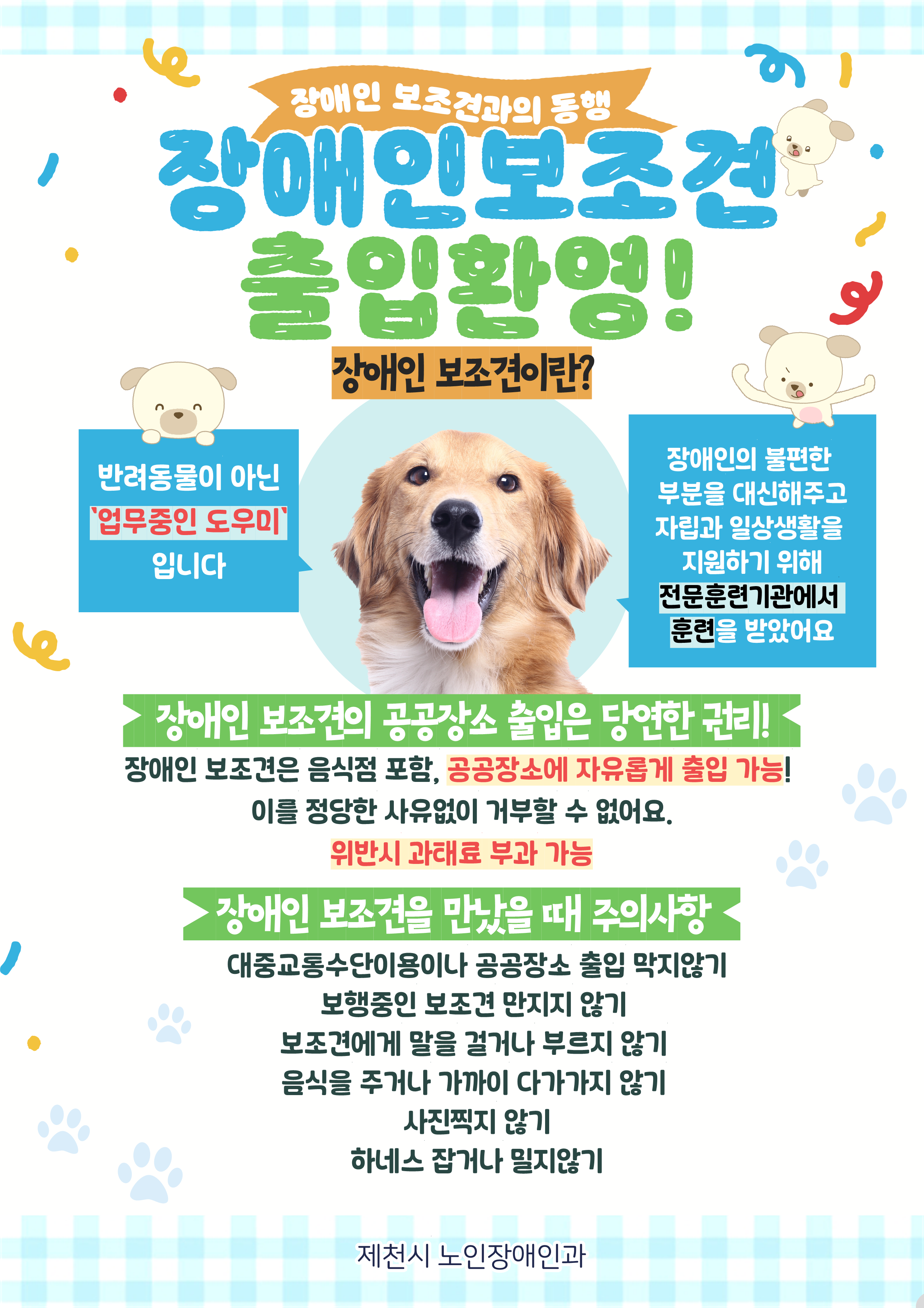 장애인 보조견 안내 이미지 1 - 본문에 자세한설명을 제공합니다.